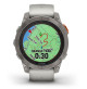 Fenix 7 Pro – Sapphire Solar Edition Titanium with Fog Gray/Ember Orange Band - 010-02777-21 - Garmin